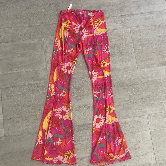 Mesh flare bottoms from urban outfitters size small (out from under) - Picture 1 of 3